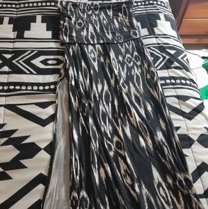 Black and white skirt